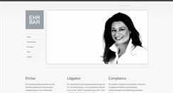 Desktop Screenshot of ehrbar-law.com