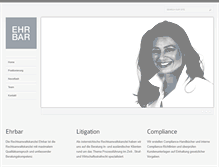 Tablet Screenshot of ehrbar-law.com